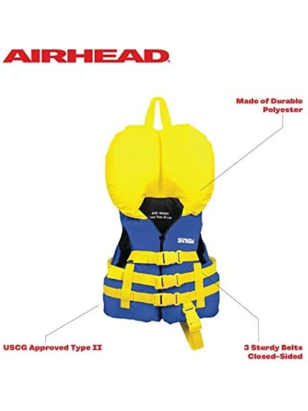 Universal Life Jacket for Adults & Kids - USCG Approved PFD for Boating, Fishing